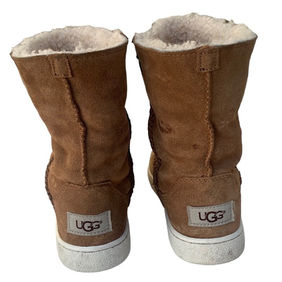 UGG Mika Classic Genuine Shearling Sneaker Boot in Chestnut 6.5 - Picture 8 of 12